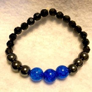 Men’s blue & black bracelet